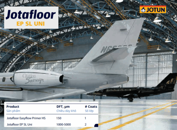Jotafloor EP SL UNI – Sơn epoxy tự san phẳng cao cấp cho sàn công nghiệp sạch - Ảnh 2